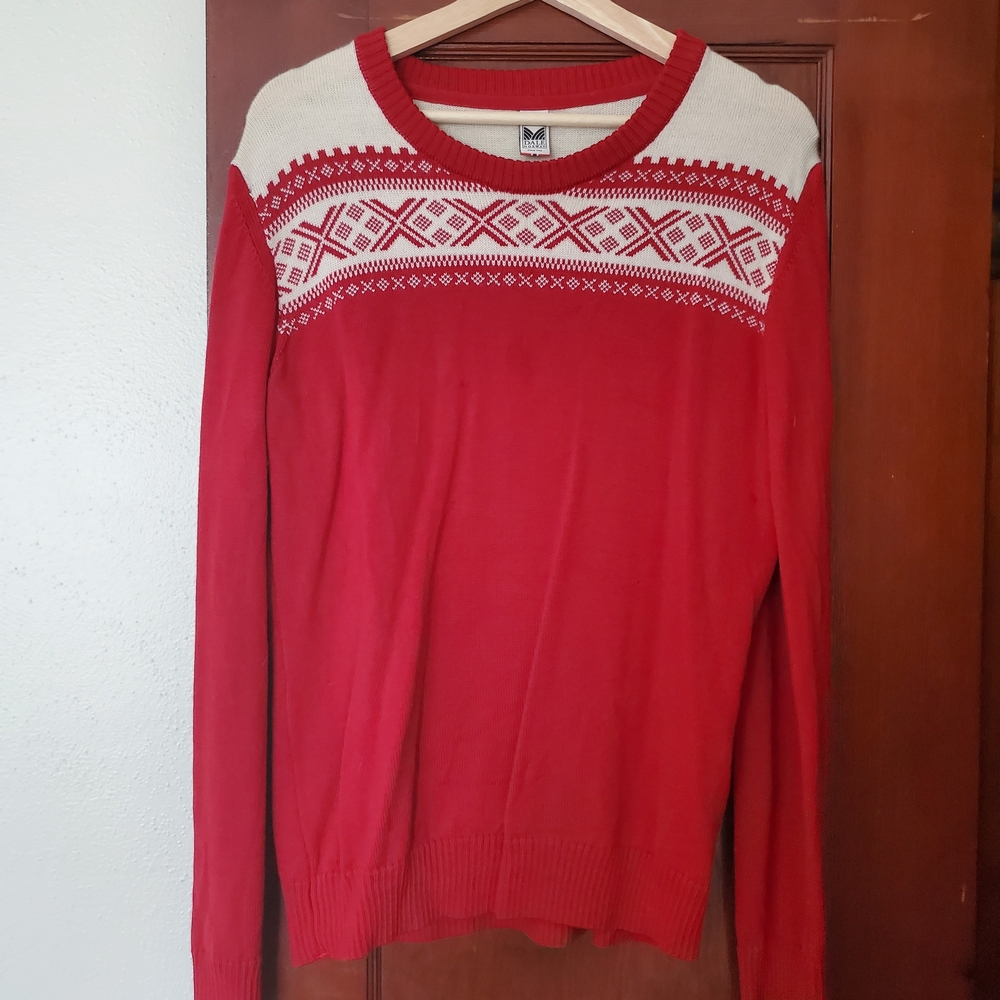 Dale of Norway Red and Cream Sweater
